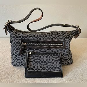 Coach monogram purse and coin pouch